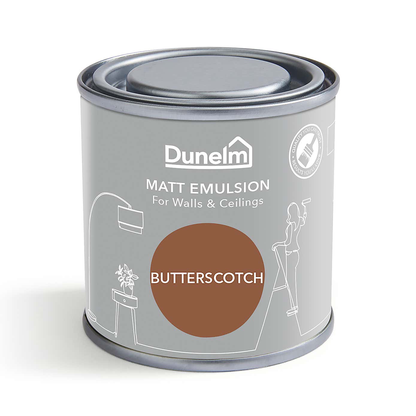 Dunelm Butterscotch Matt Emulsion Paint