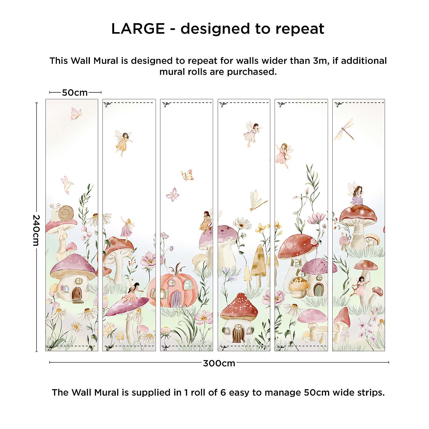 Fairy Garden Wall Mural