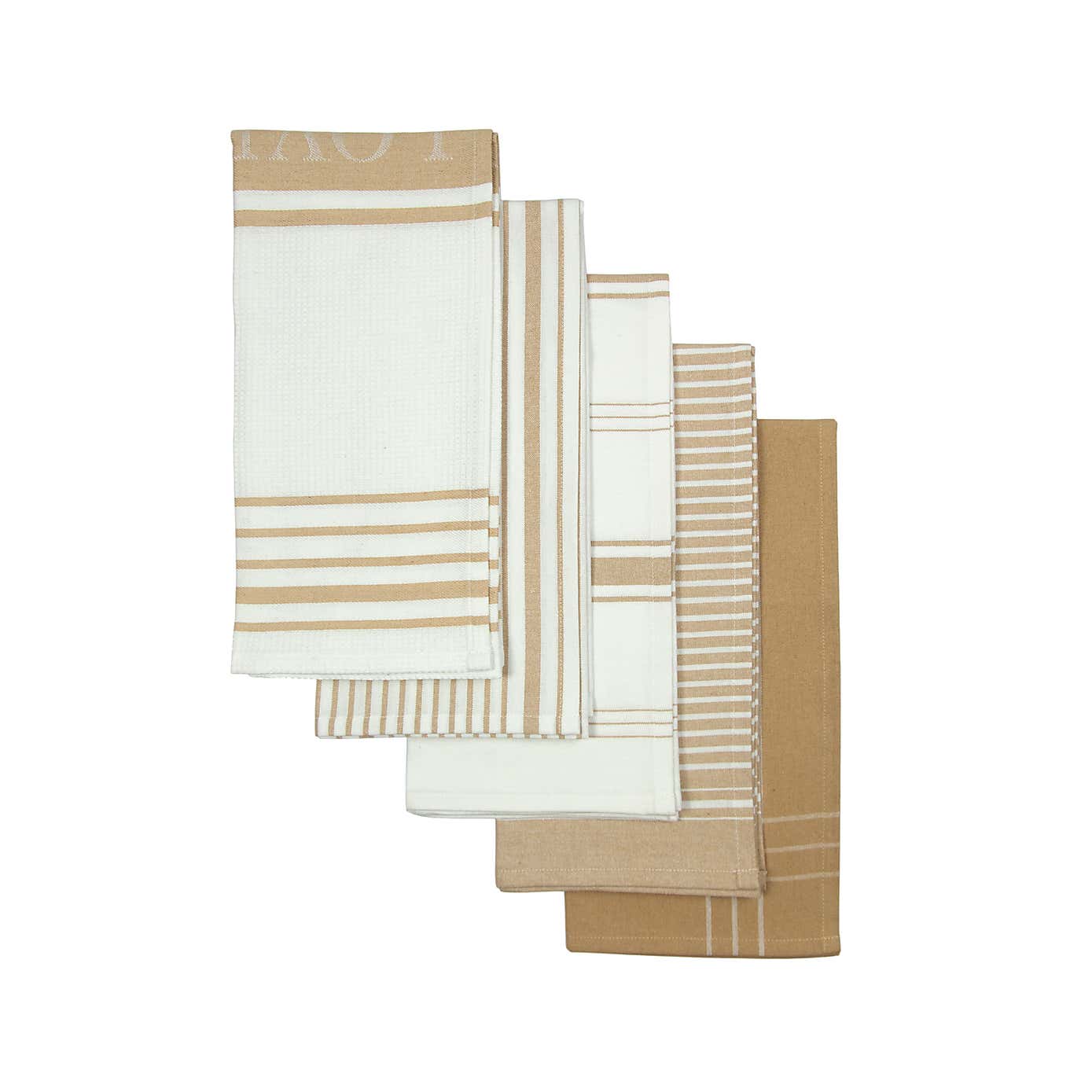 Set of 5 Woven Tea Towels