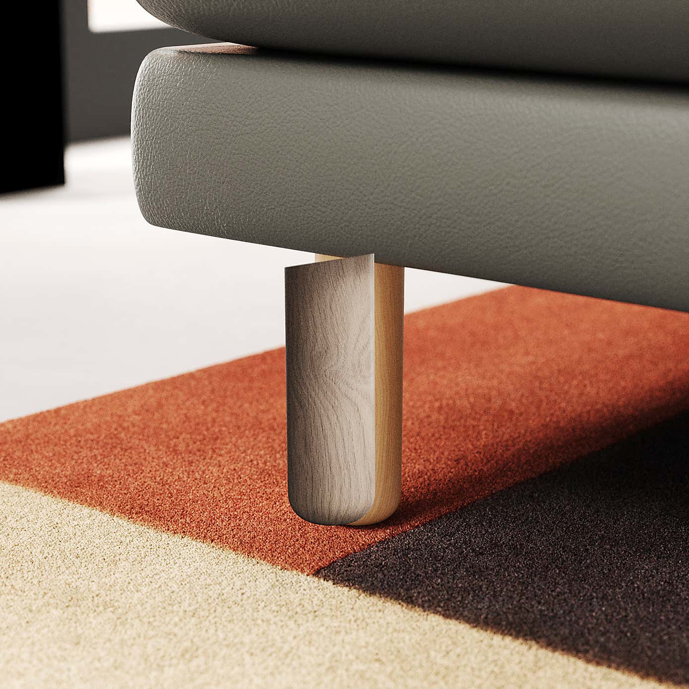 Newton Classic Leather Corner Chaise Sofa