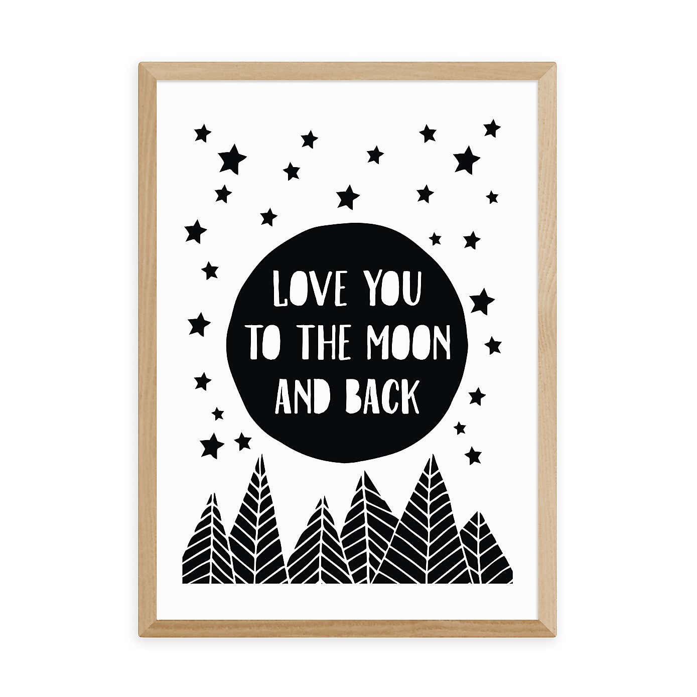 East End Prints To The Moon Print