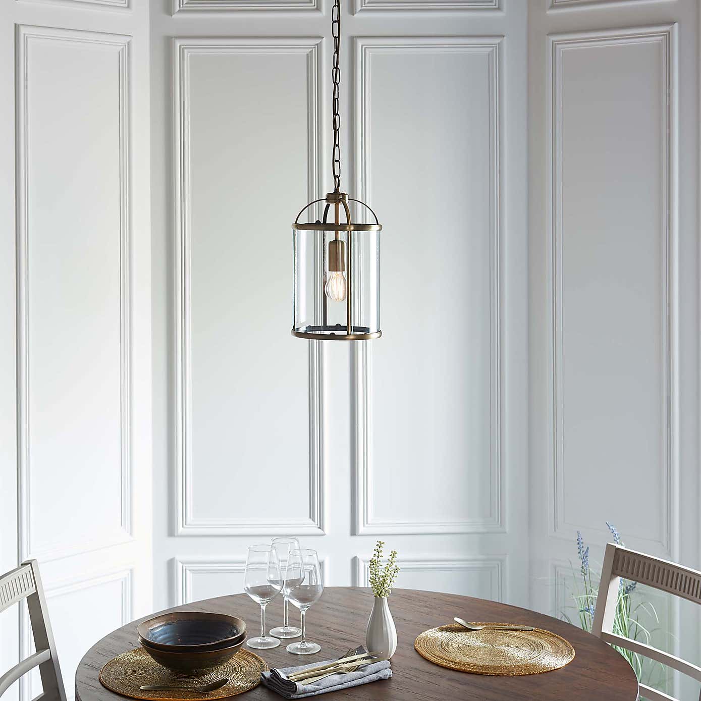 Vogue Lambeth Glass Pendant Ceiling Fitting