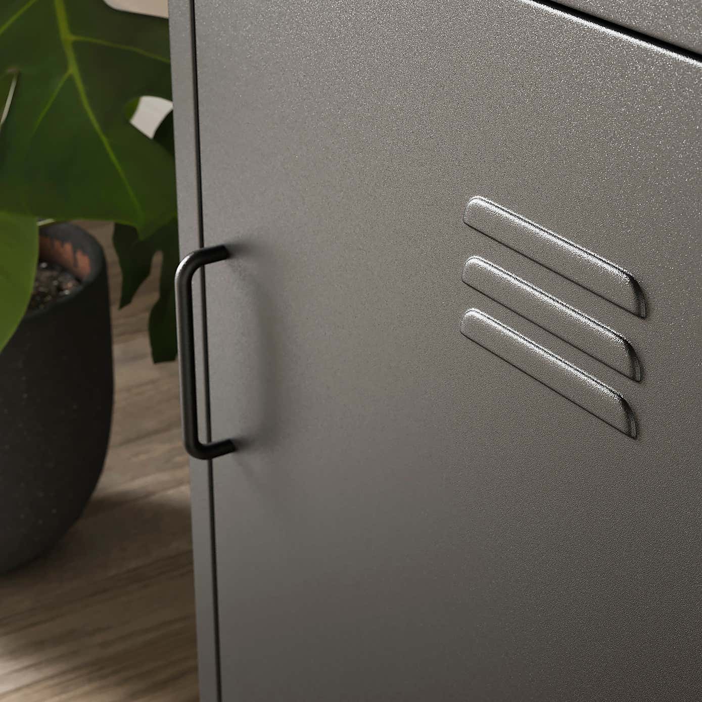 Helga Metal Bedside Table