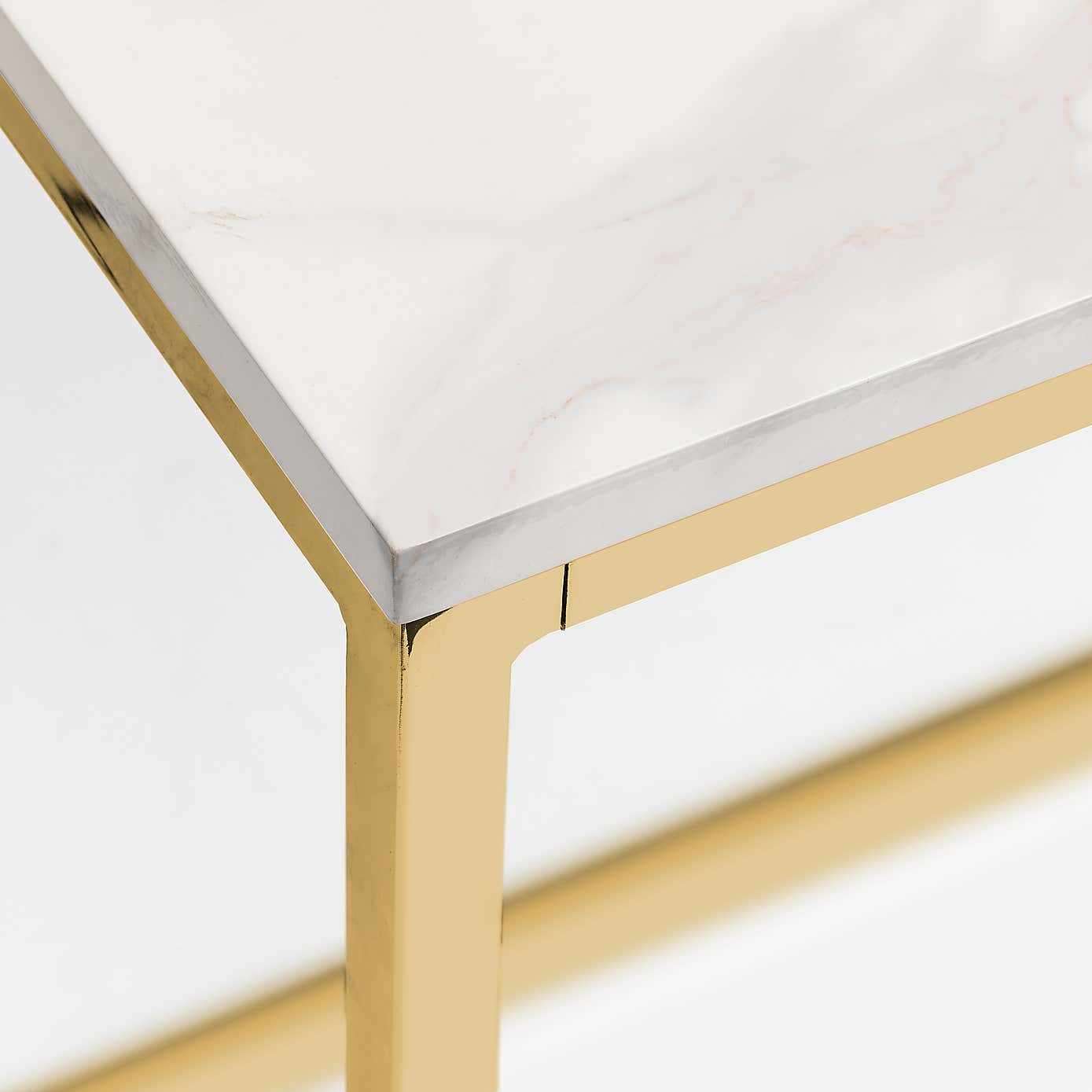 Scala Rectangular Dining Table Gold