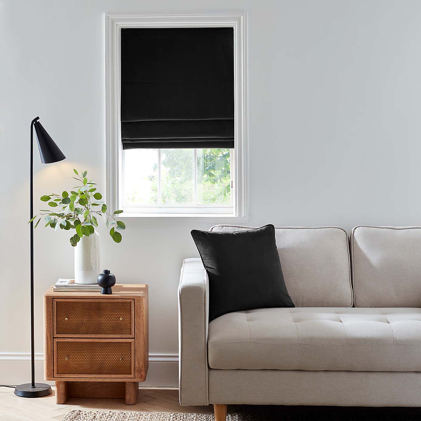 Recycled Velour Roman Blind