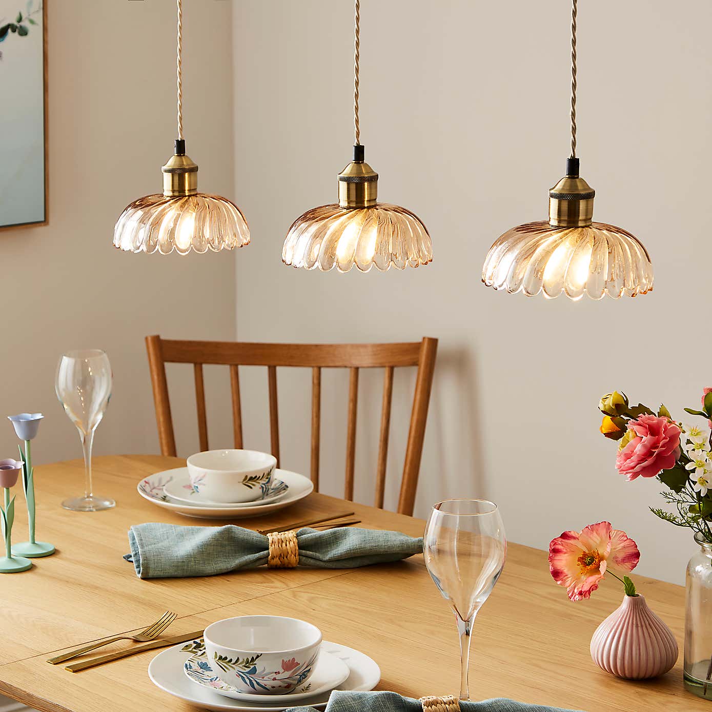 Lucille 3 Light Adjustable Diner Ceiling Light