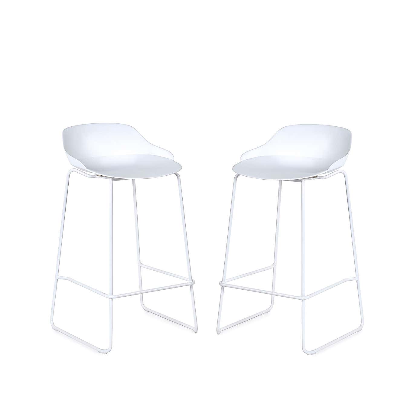 Rocco Set Of 2 Bar Stools, Metal