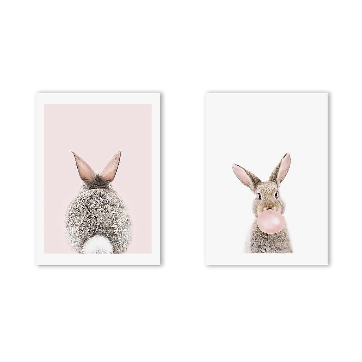 East End Prints Set of 2 Baby Bunny Prints