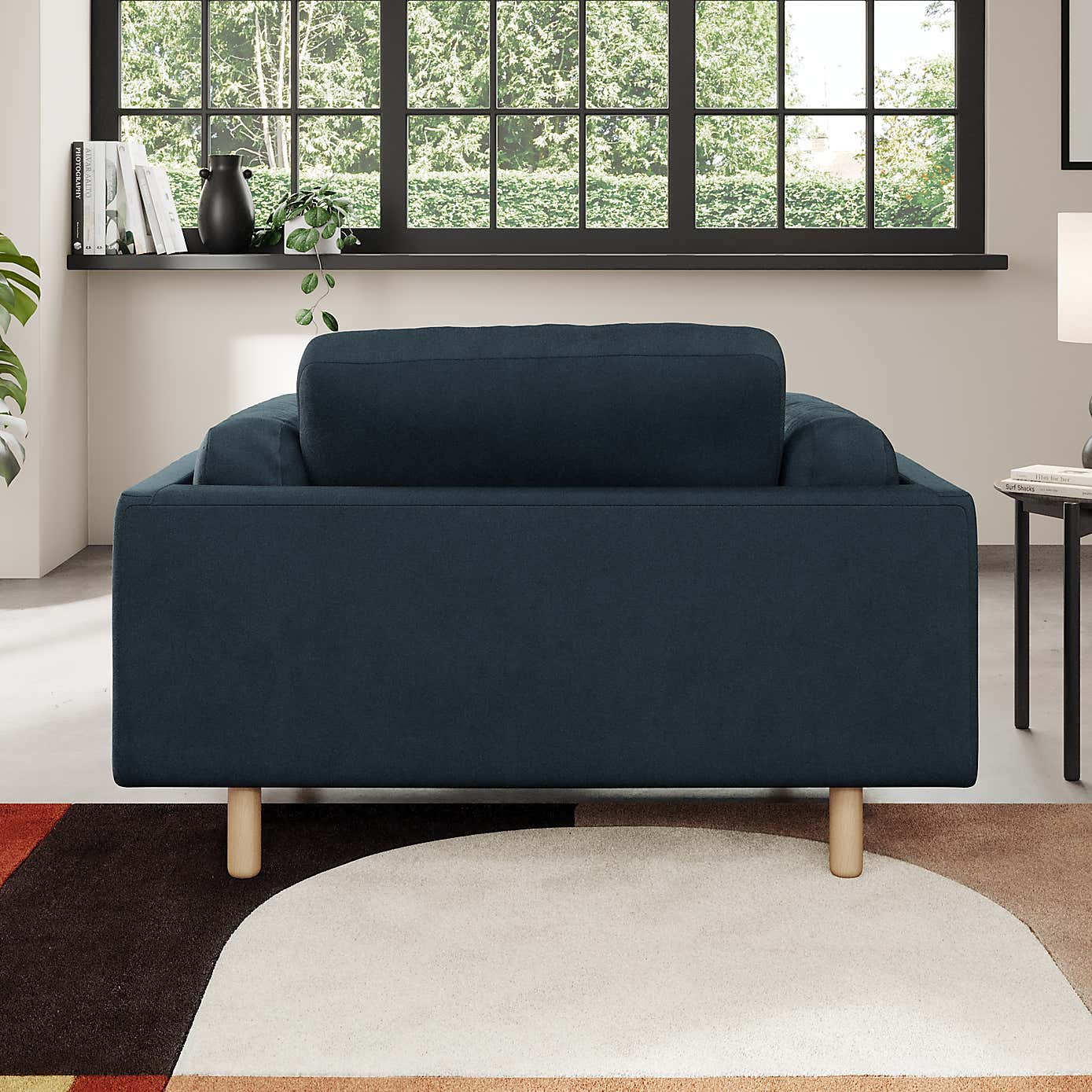 Newton Matte Plush Velvet Snuggle Chair