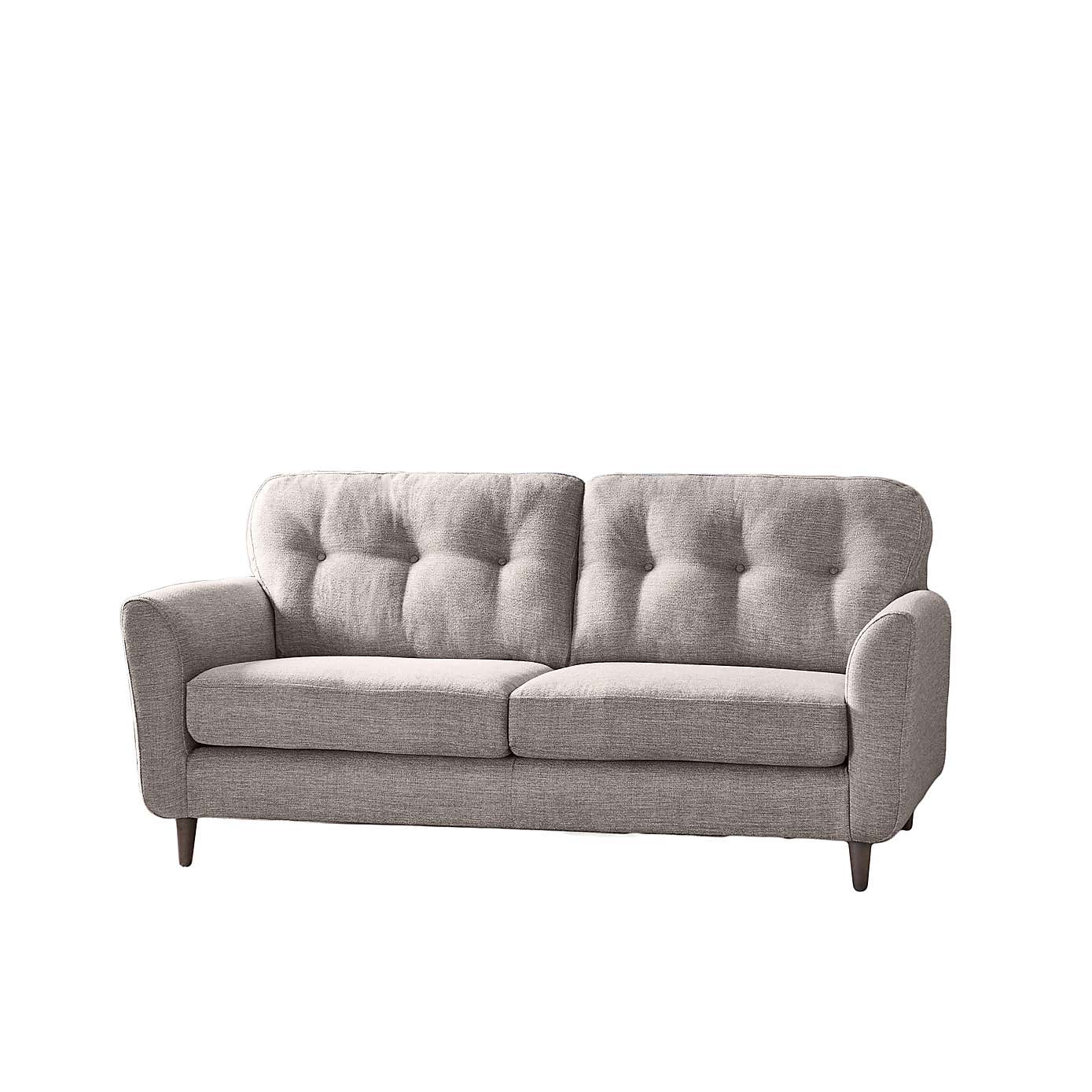 Sven Tonal Weave 3 Seater Sofa