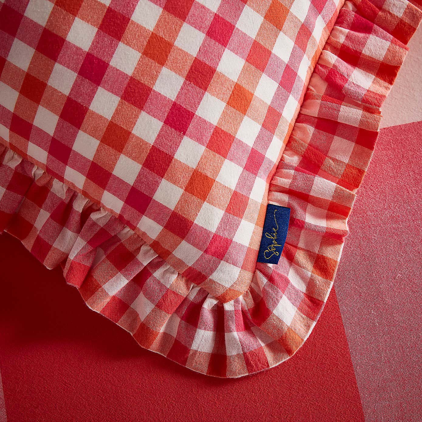 Sophie Robinson Mini Picnic Plaid Square Cushion