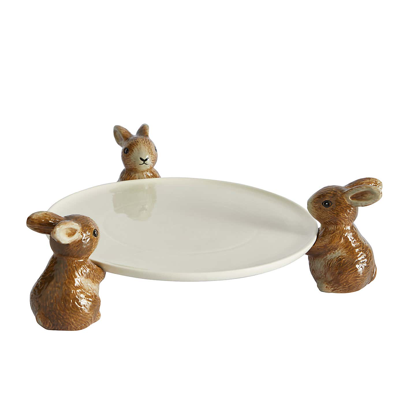 Homestead Rabbit Cake Plate