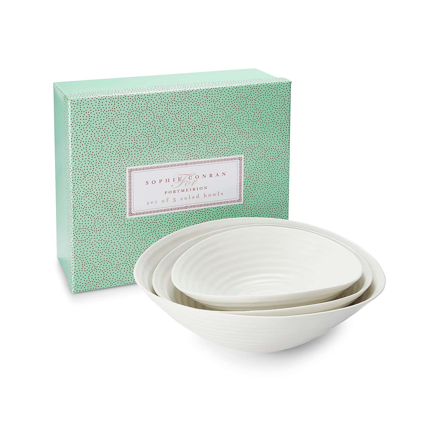 Sophie Conran for Portmeirion Set of 3 Salad Bowls
