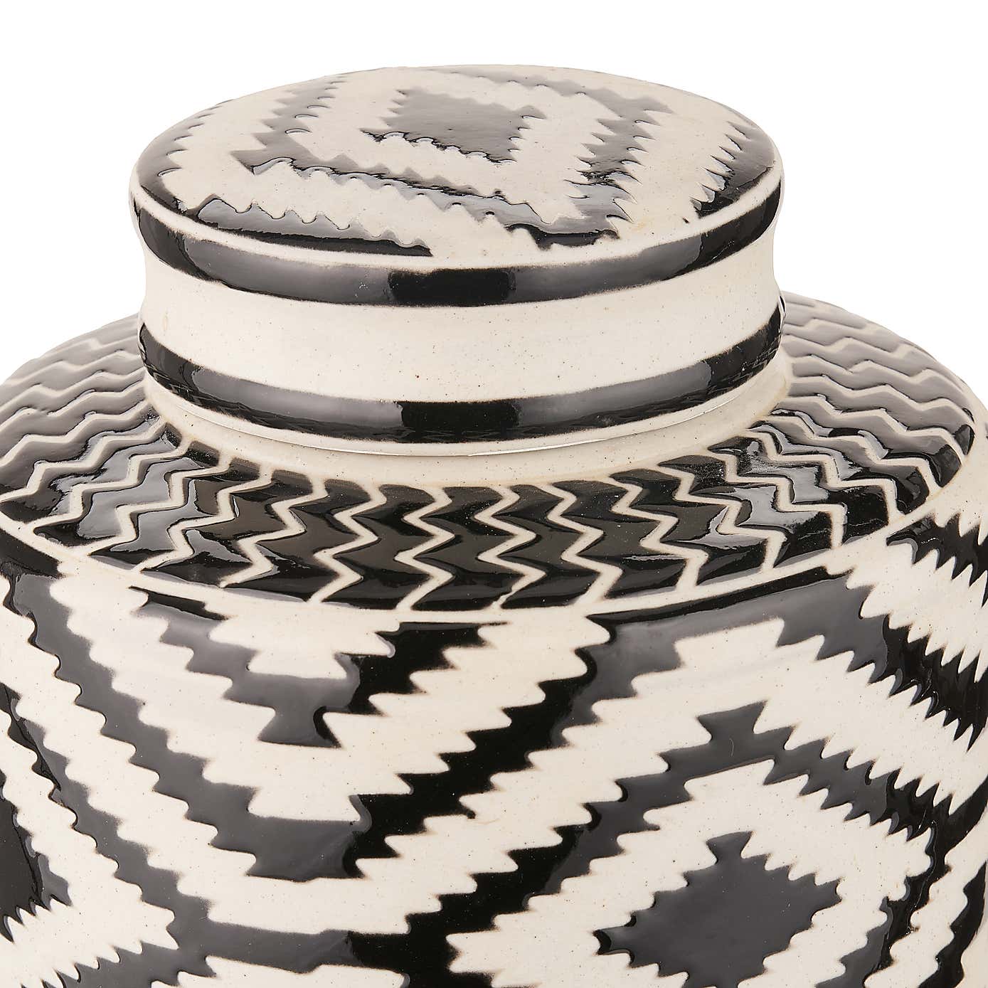 Chirala Ikat Ceramic Ginger Jar