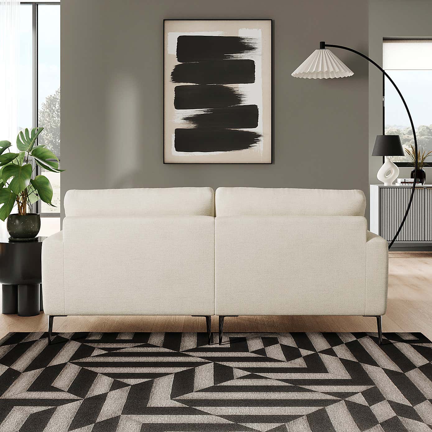 Lawson Chunky Tonal Weave Corner Chaise Sofa