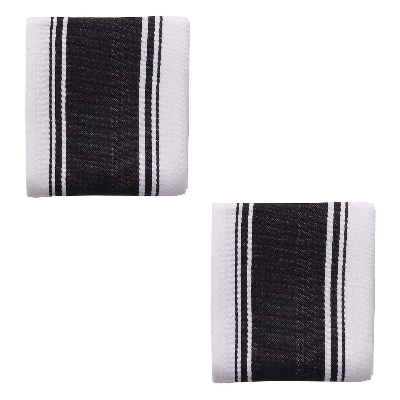 Dexam Set of 2 Love Colour Striped Tea Towels