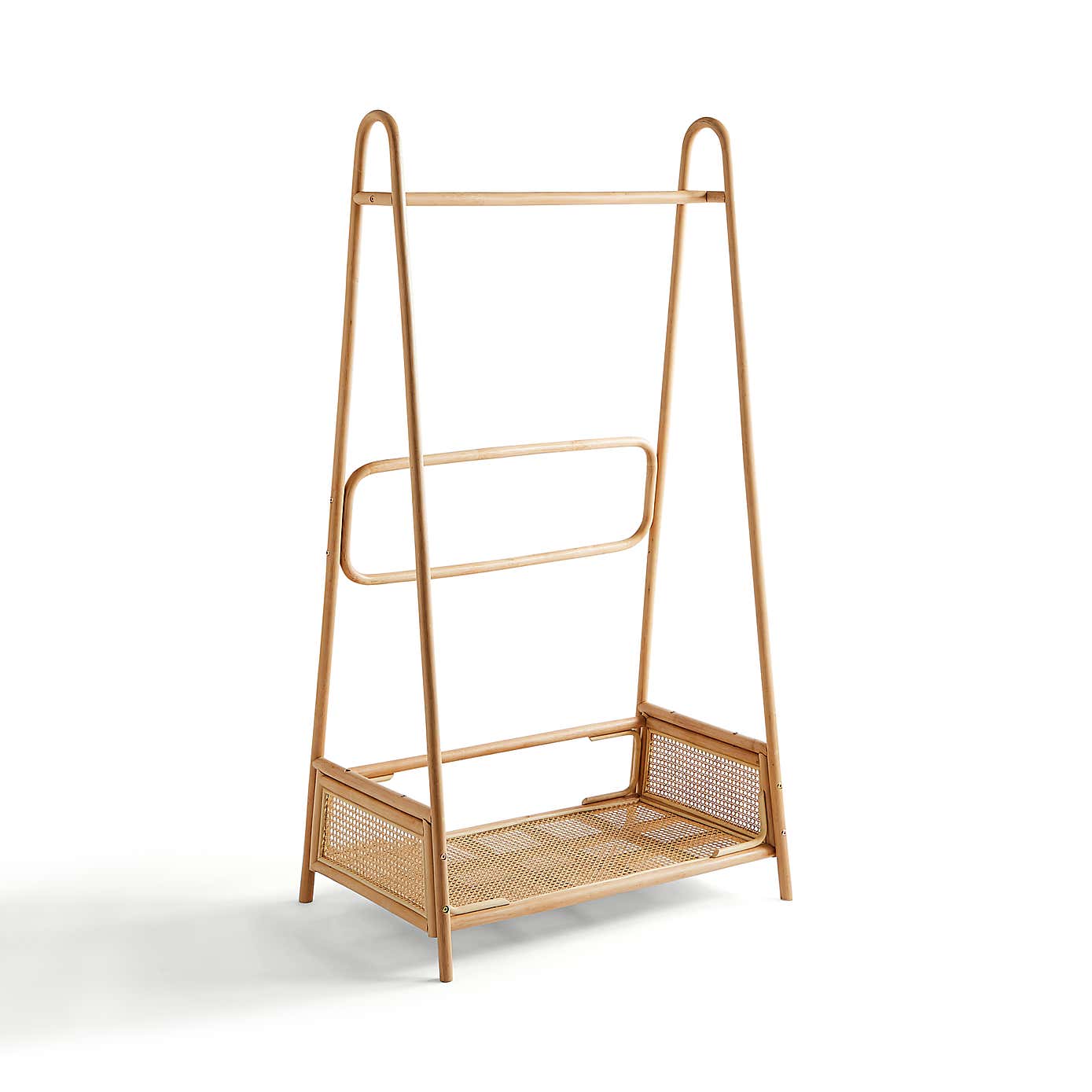 French Cane Clothes Rail Self Assembly