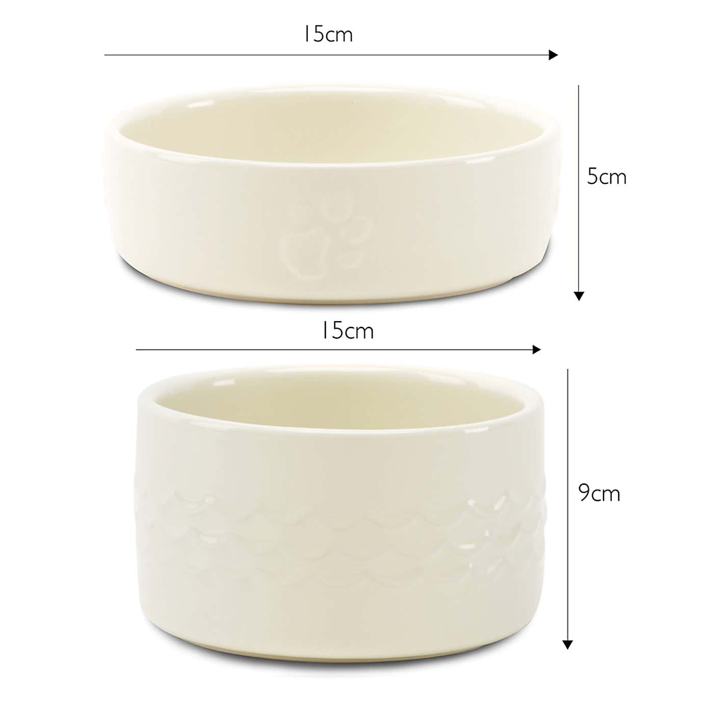 Scruffs Set of 2 Medium Icon Dog Bowls