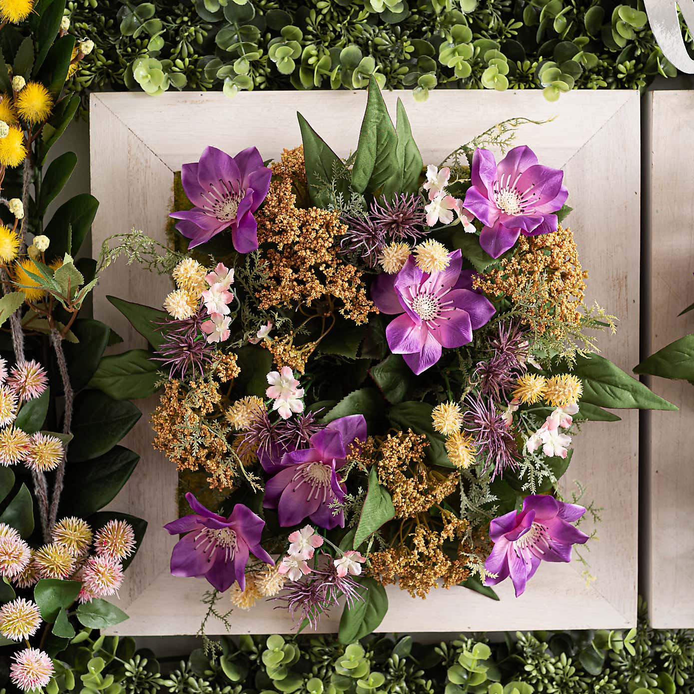 Artificial Wildflower Wall Panel