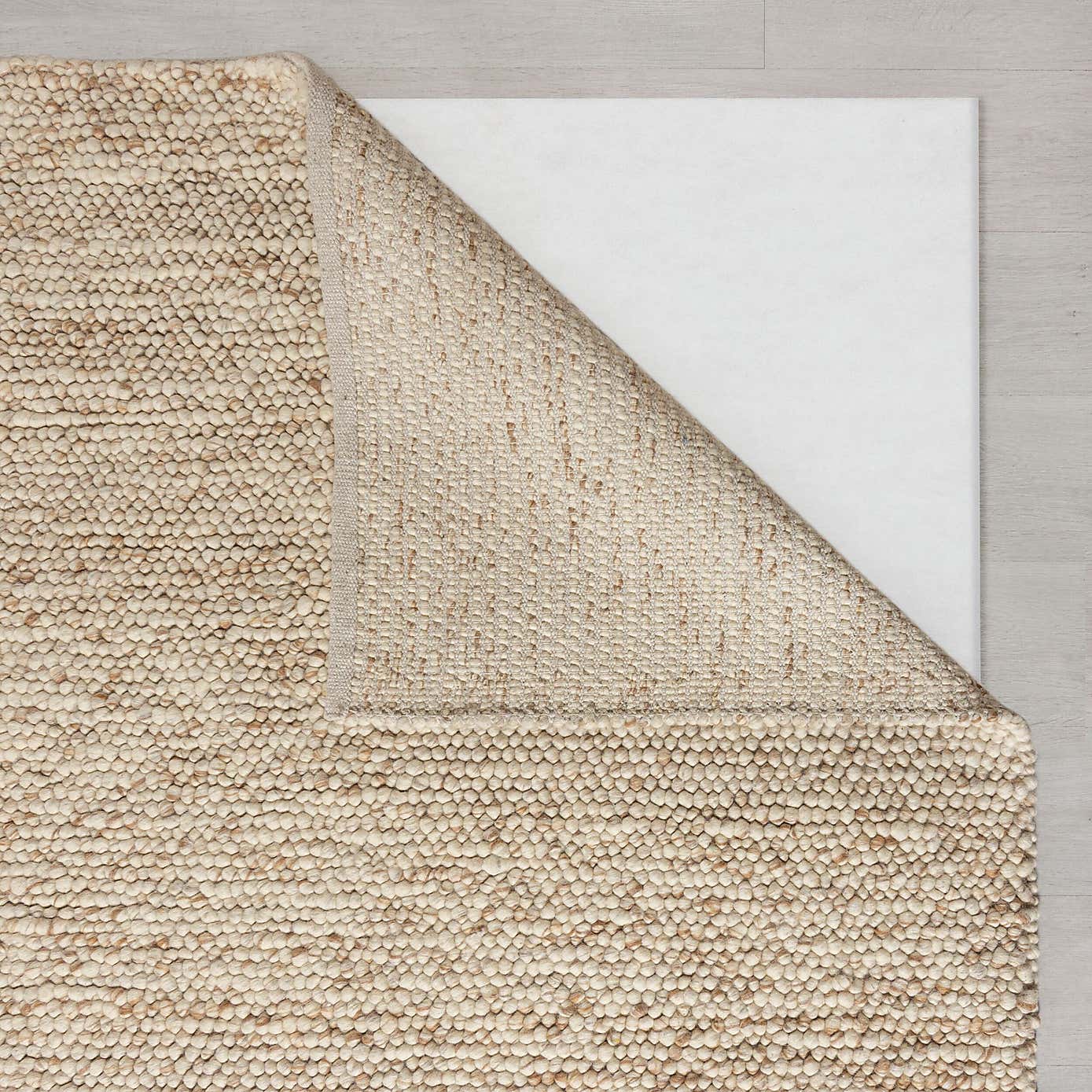 Pebble Grey Square Rug