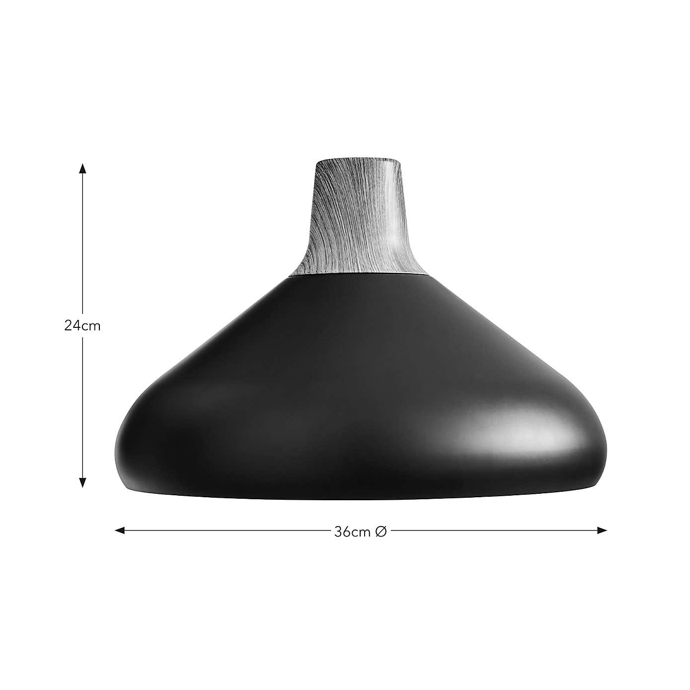 Elements Wolston Metal Easy Fit Pendant Shade