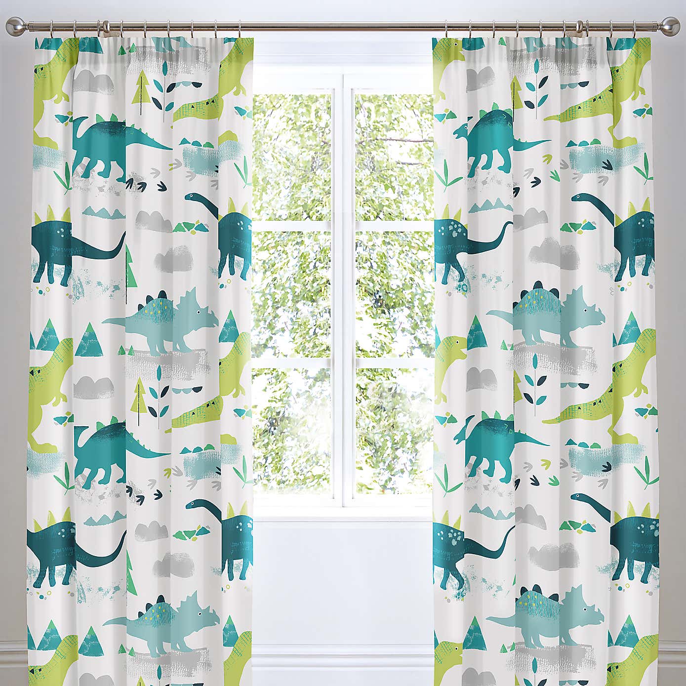 Dinosaur Glow in the Dark Curtains