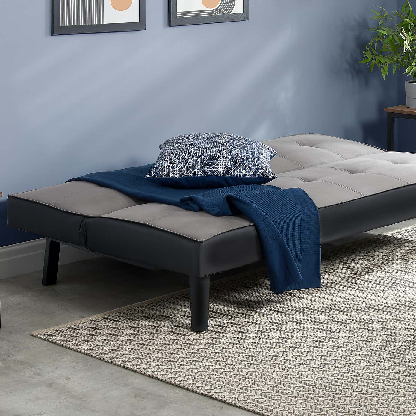 Aurora Velvet Double Sofa Bed