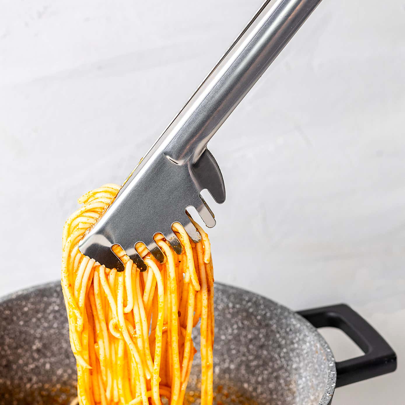 World Foods Stainless Steel Pasta Tongs