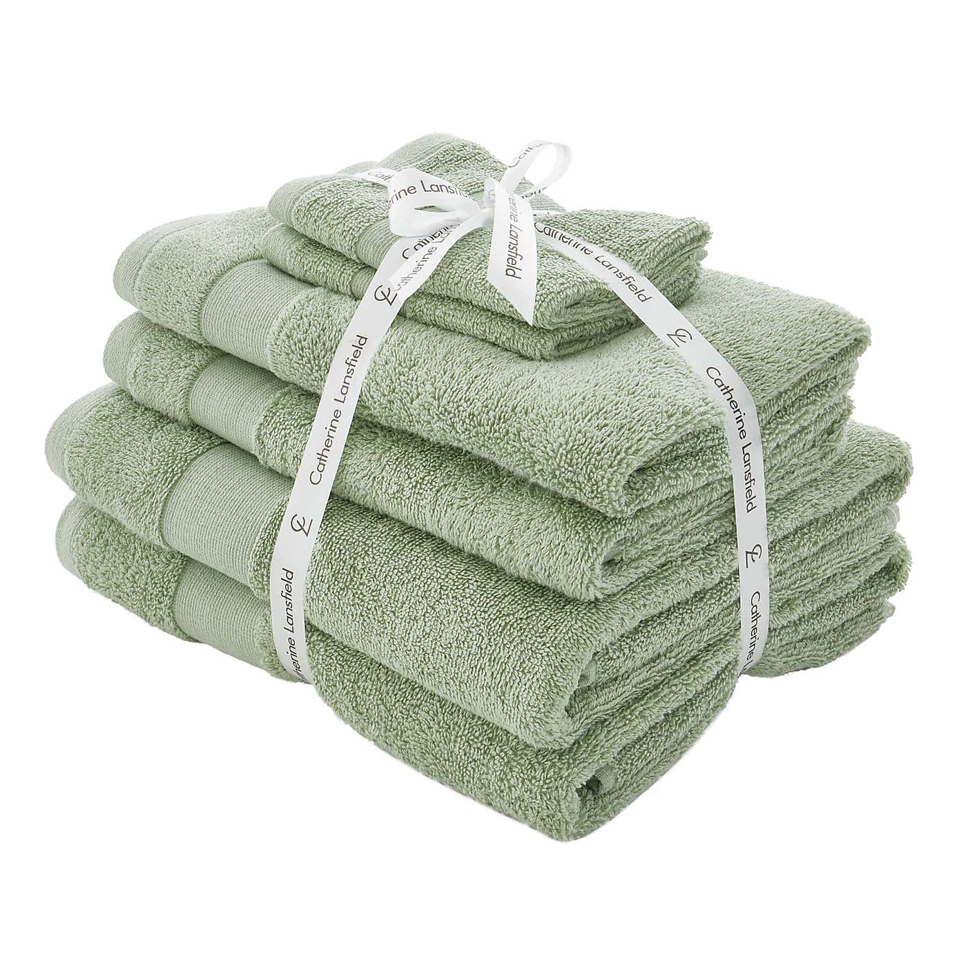 Catherine Lansfield Anti Bacterial 6 Piece Towel Bale