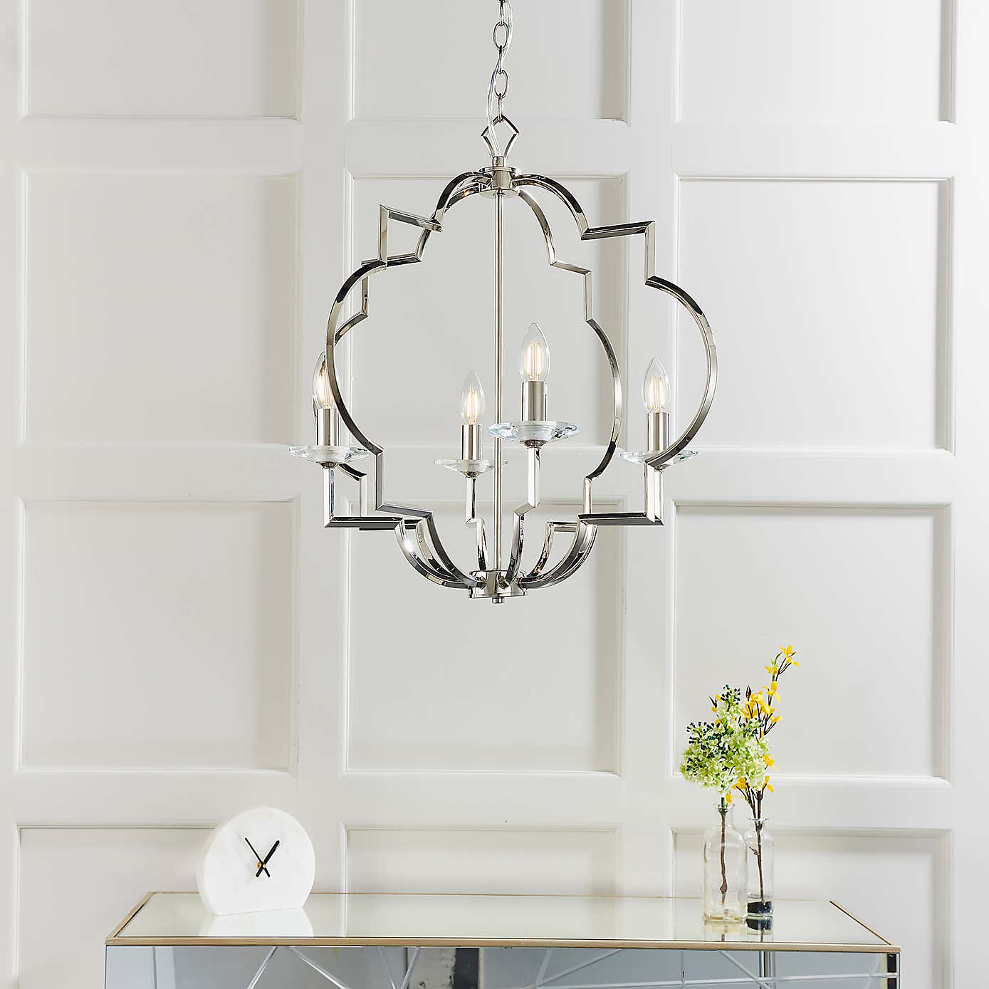 Vogue Garland 4 Light Ceiling Fitting Chrome
