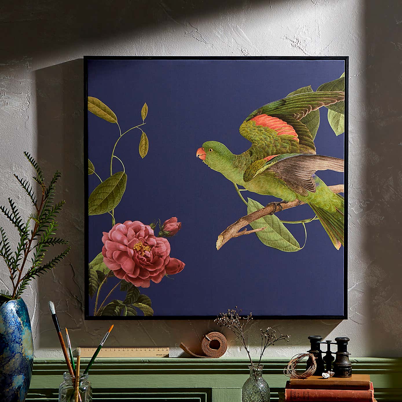 Parrot Capped Canvas