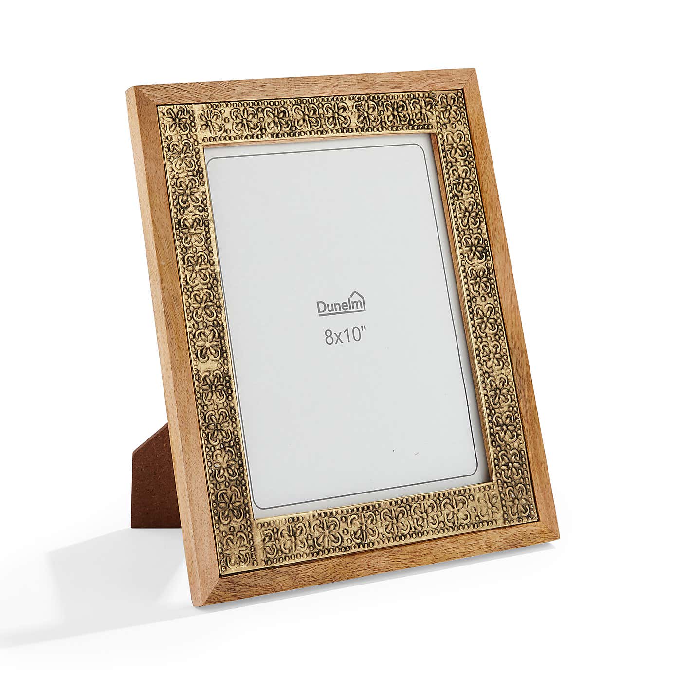 Detailed Gold Metal Wooden Edge Photo Frame
