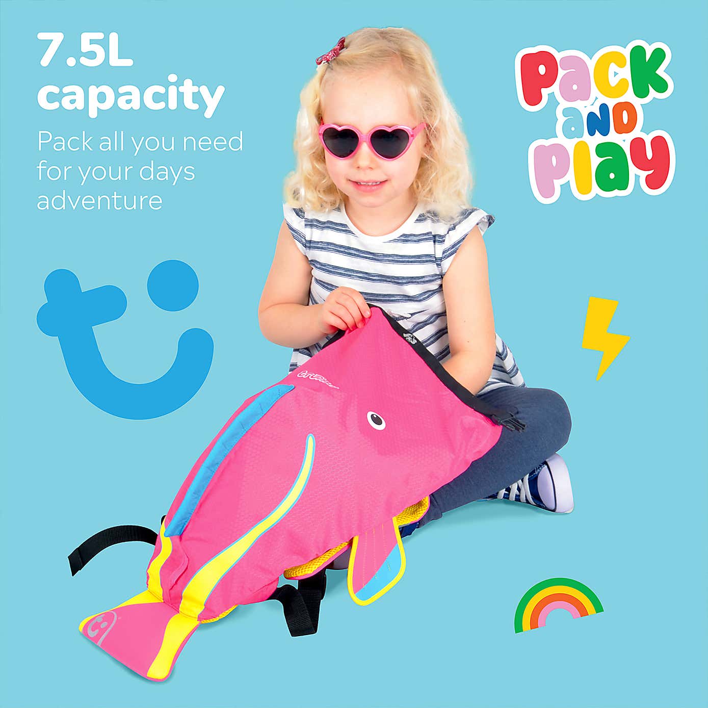 Trunki PaddlePak Coral Kids Water Resistant Backpack