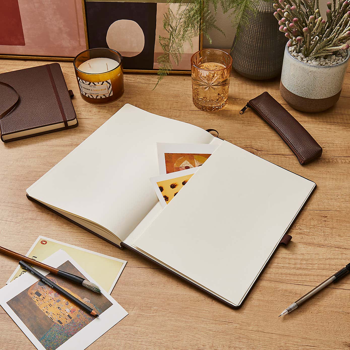 Waters and Noble Premium Faux Leather Notebook