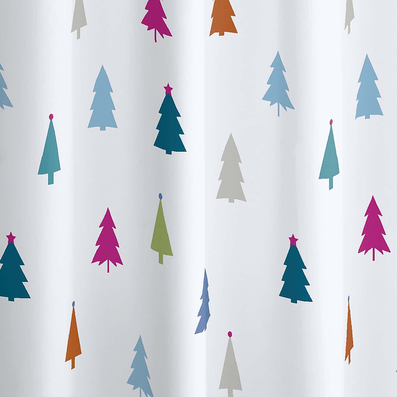Catherine Lansfield Christmas Trees Shower Curtain