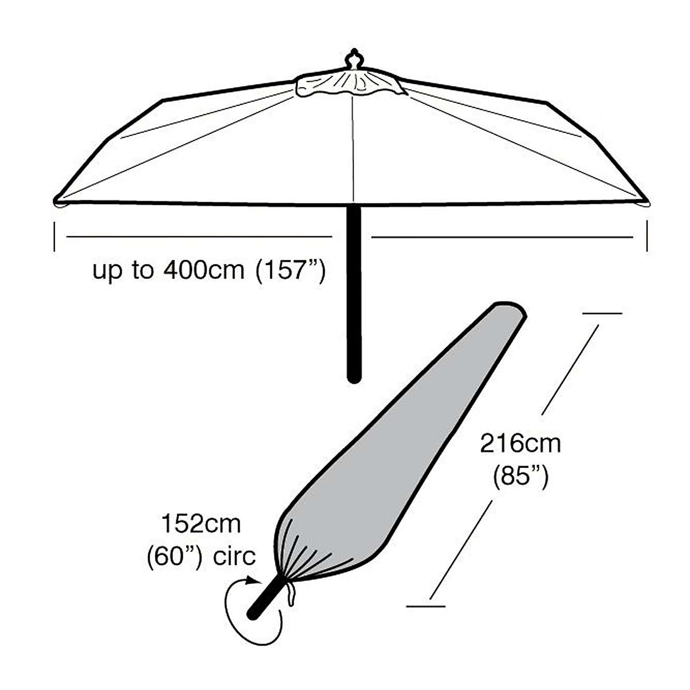 Garland Green Extra Large Parasol Cover