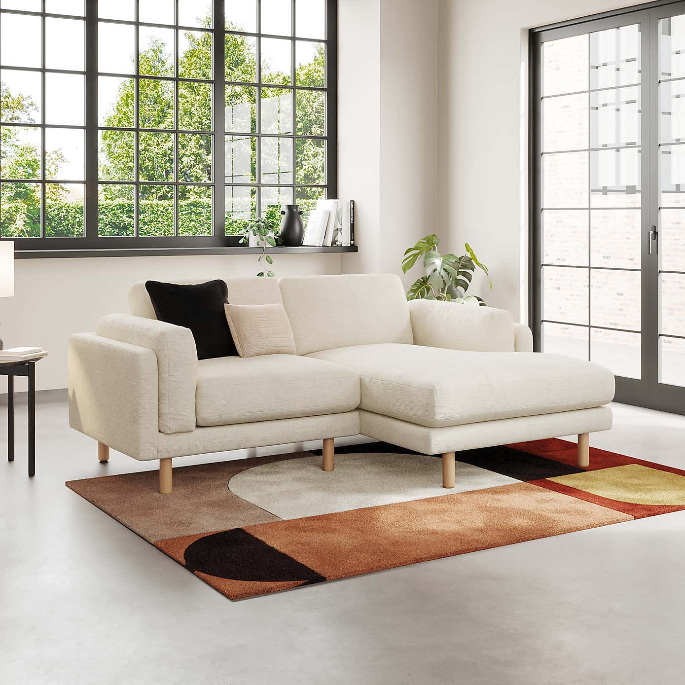 Newton Chunky Tonal Weave Corner Chaise