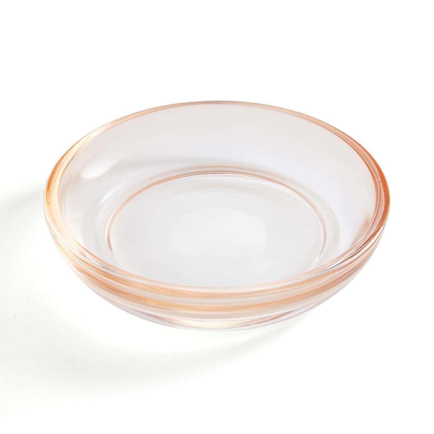Ombre Apricot Glass Soap Dish
