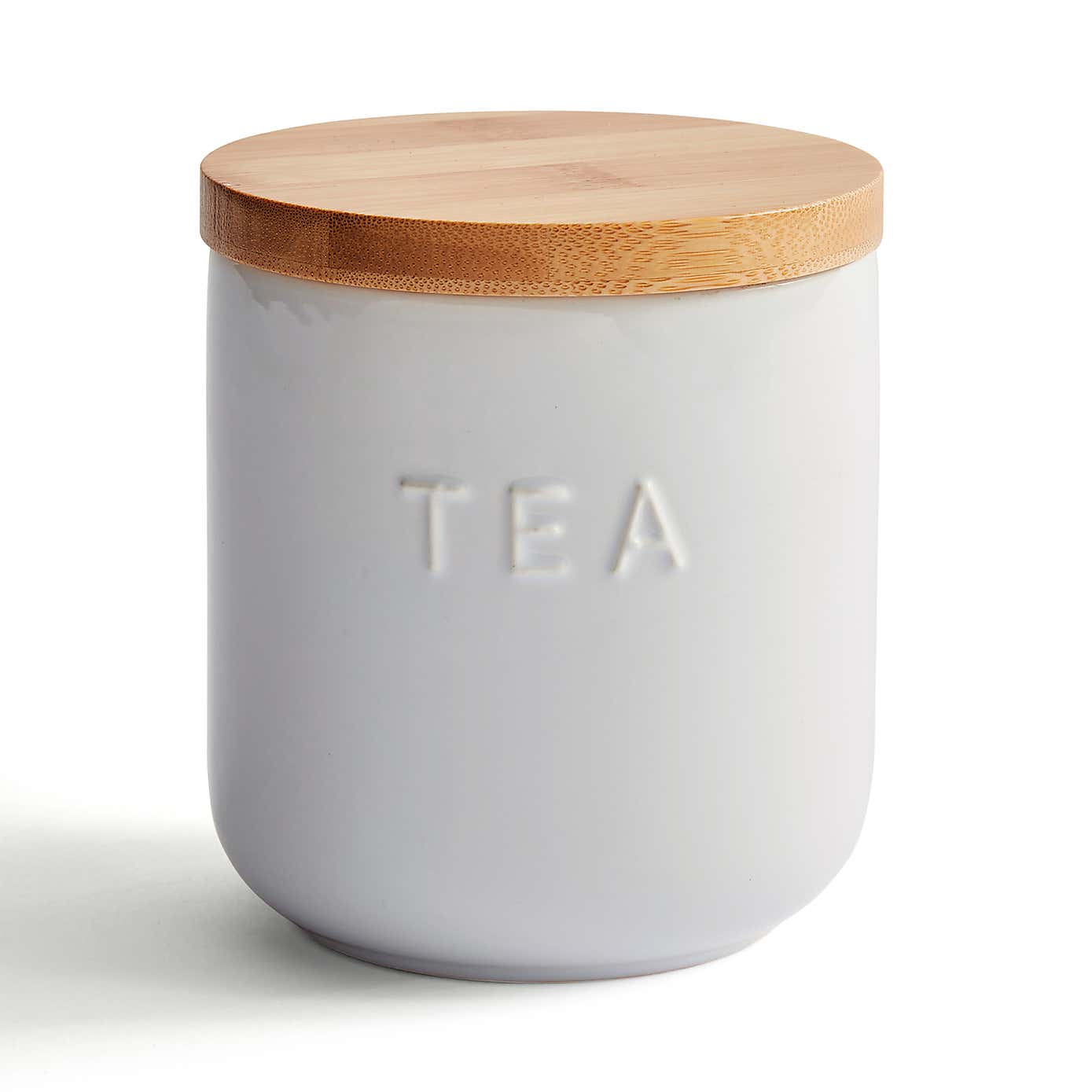Ceramic Coffee Canister Grey