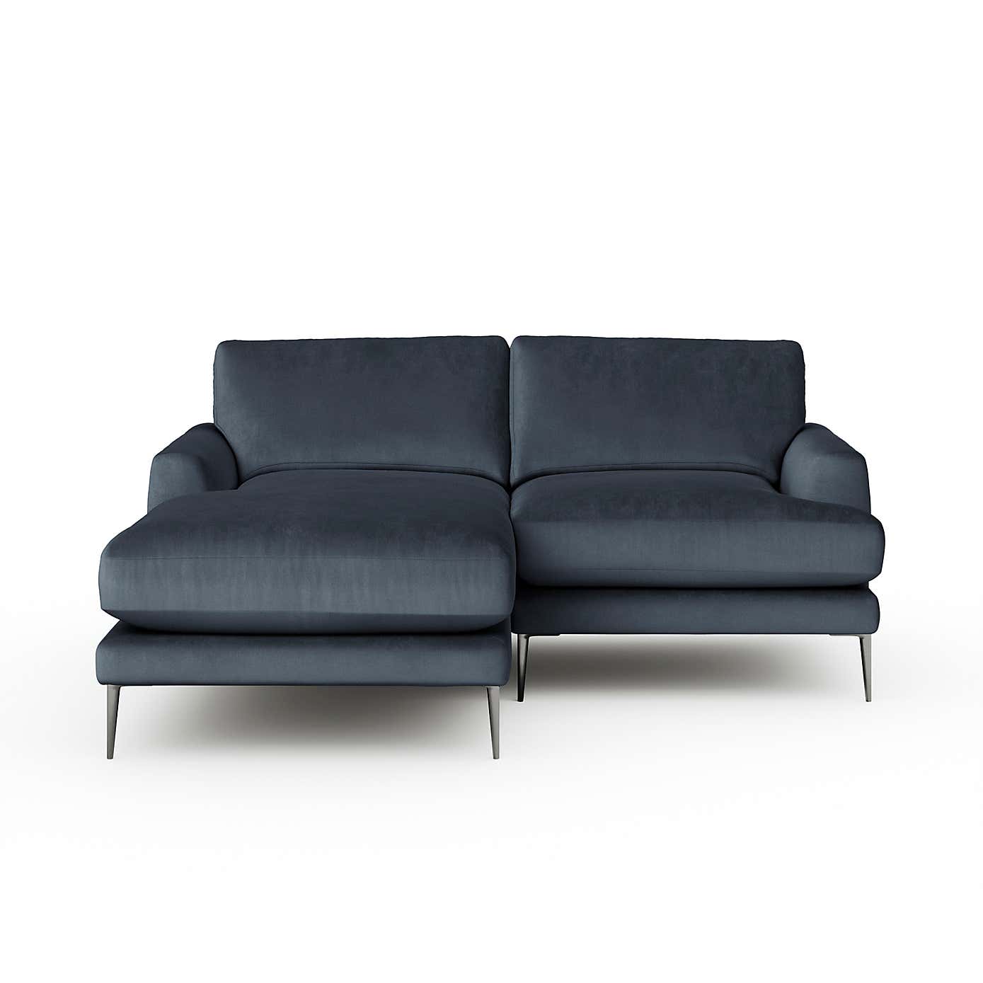 Lawson Matte Plush Velvet Corner Chaise Sofa