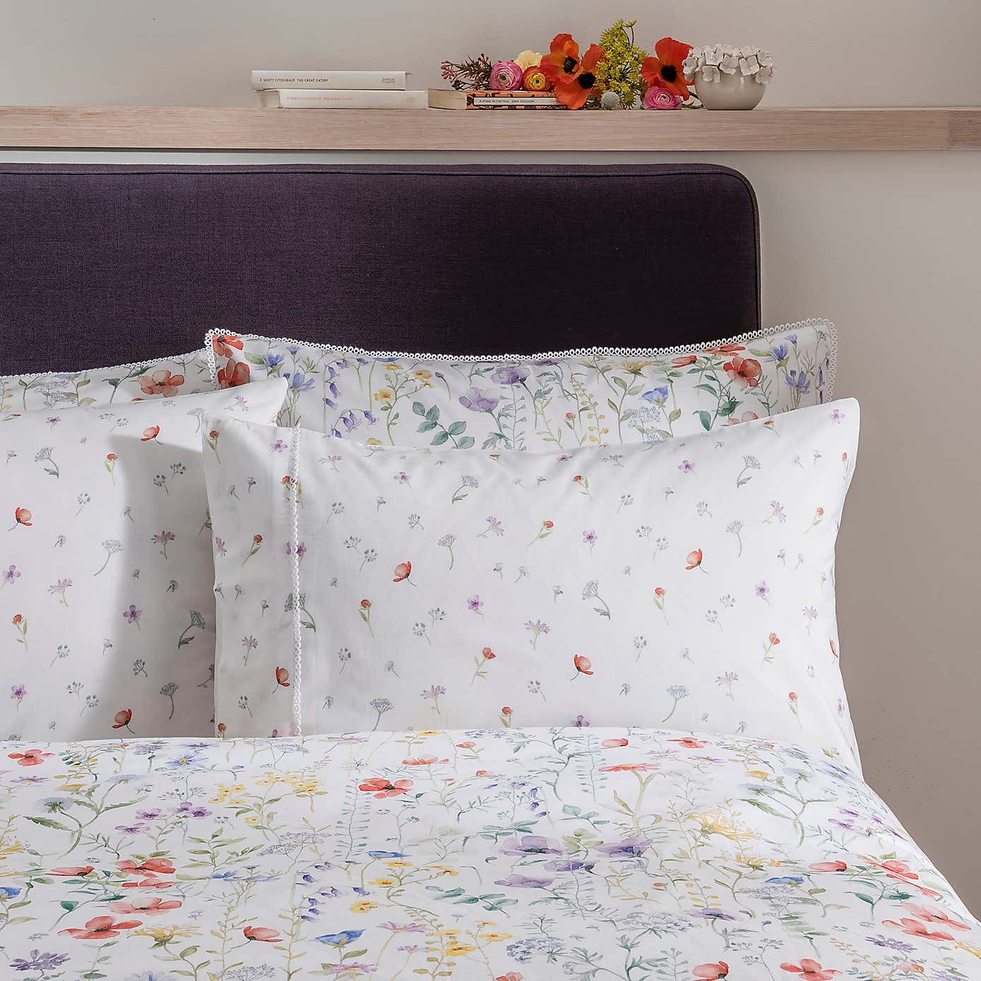 Dorma Wildflower Cuffed Pillowcase