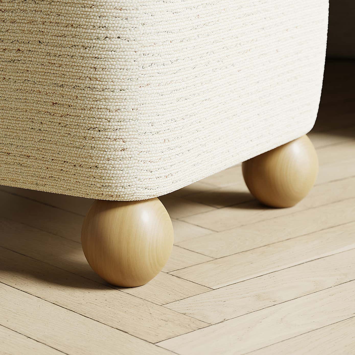 Nylah Boucle Fleck Storage Footstool