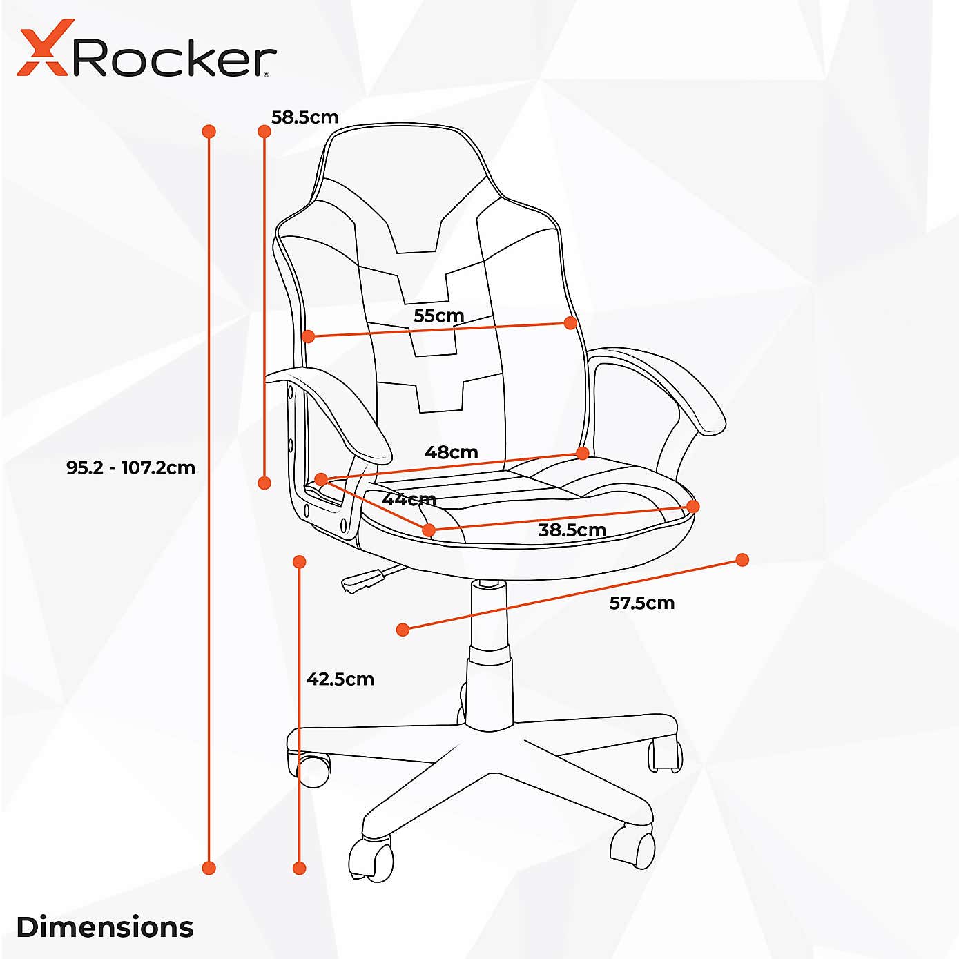 X Rocker Saturn Junior Esport Gaming Chair