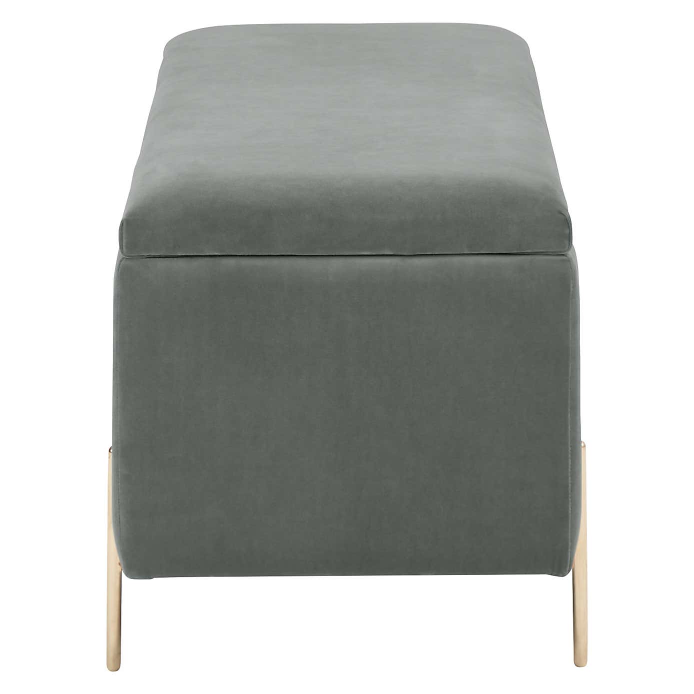 Mystica Velour Ottoman Storage Bench