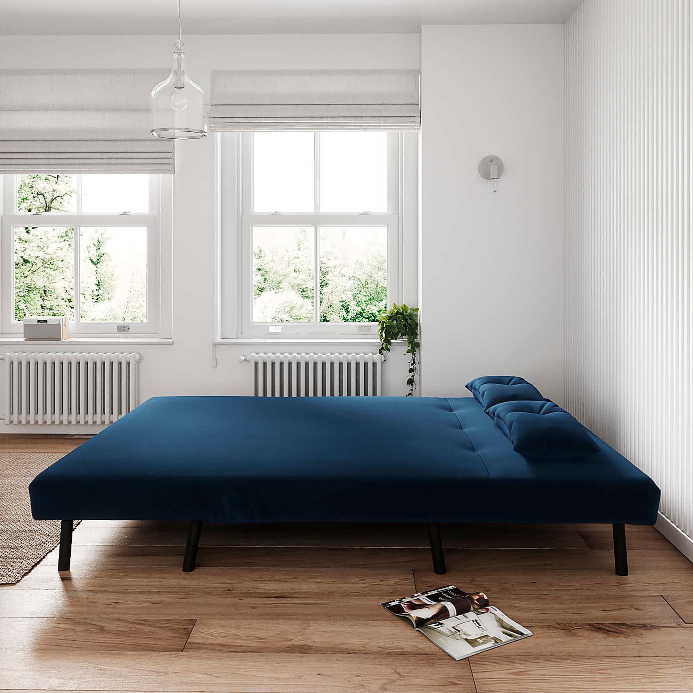 Phoebe Velvet Double Sofa Bed