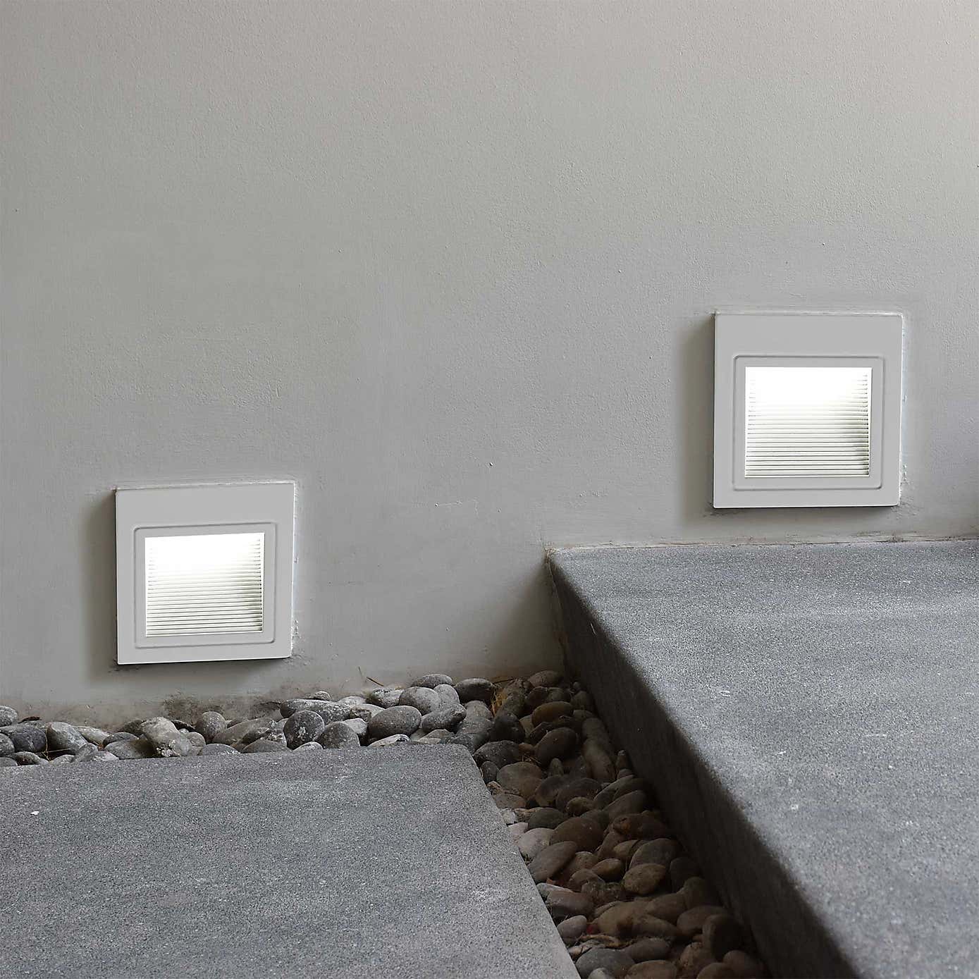 Set of 4 V-TAC 5W LED Square Step Lights