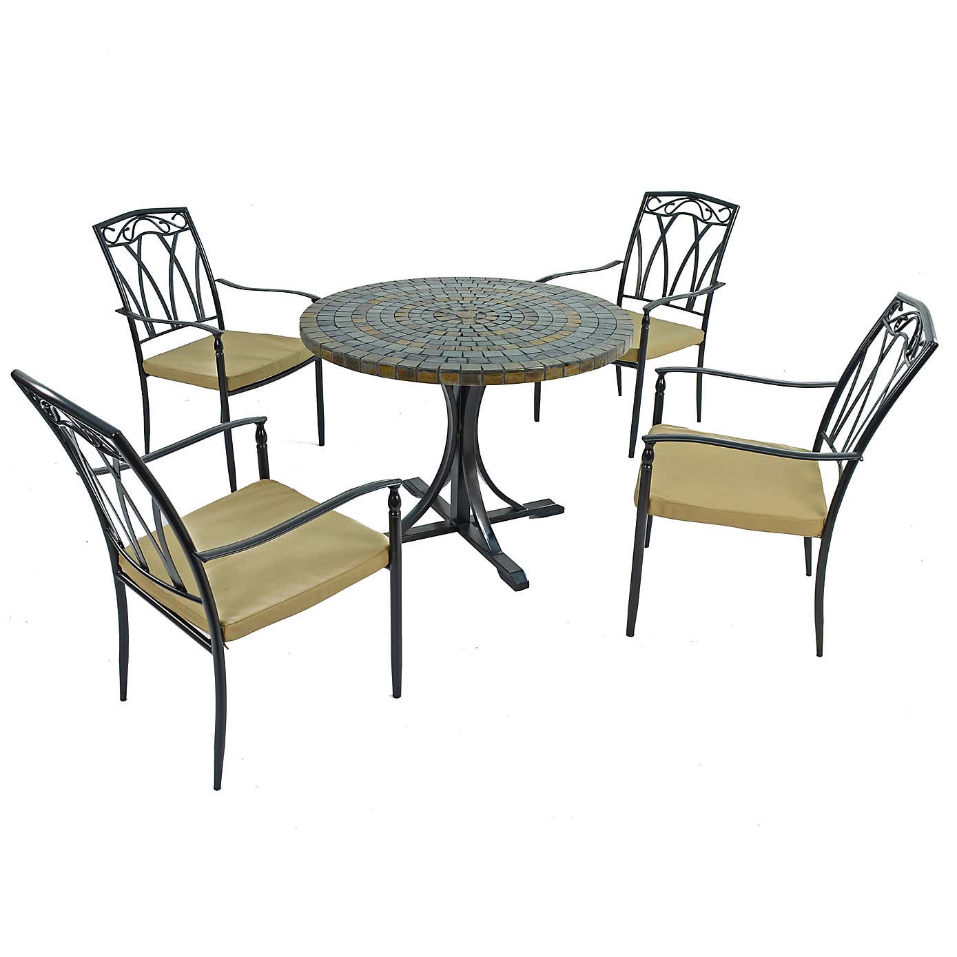 Monterey 4 Seater Dining Set with Ascot Chairs