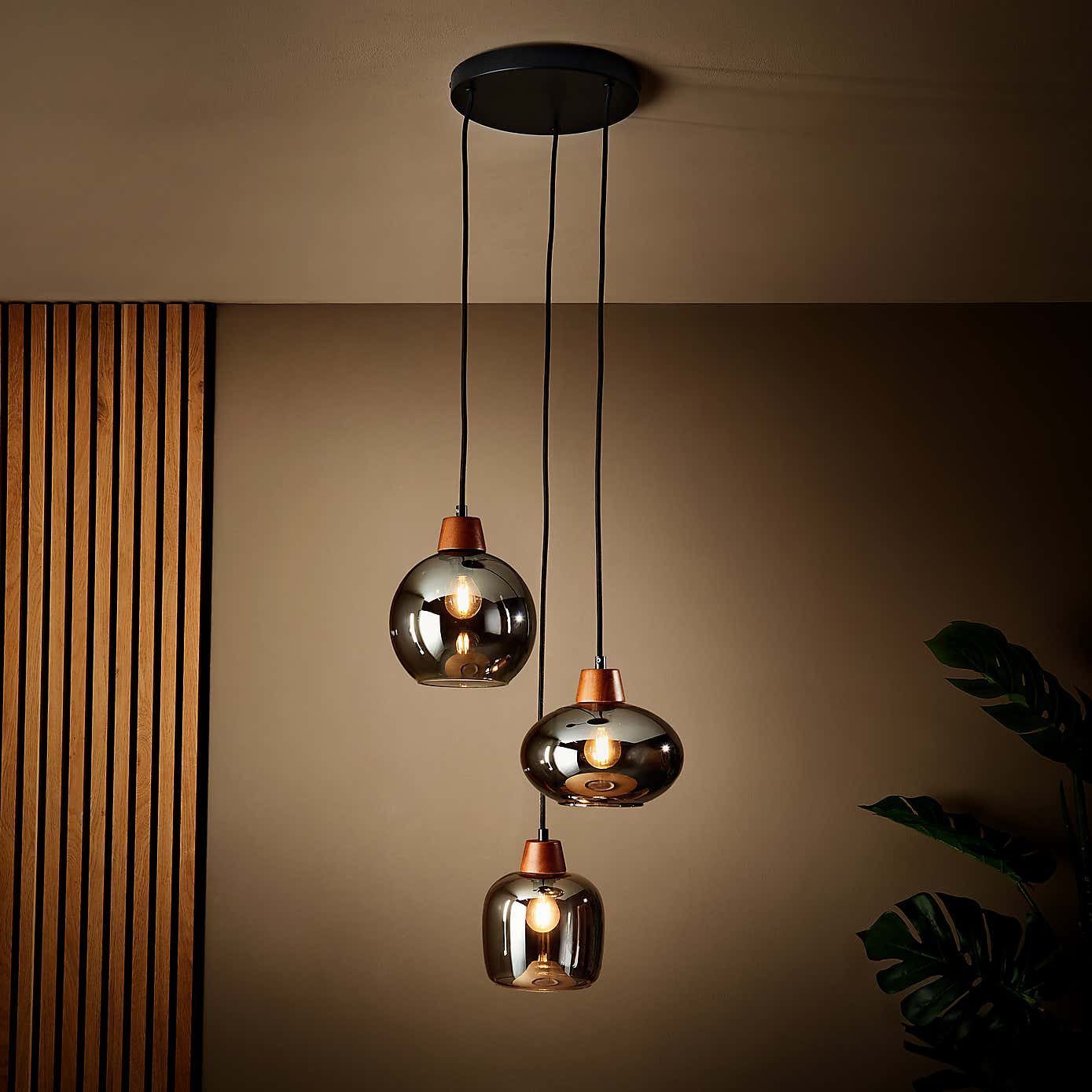 Bowen Industrial 3 Light Adjustable Cluster Ceiling Light