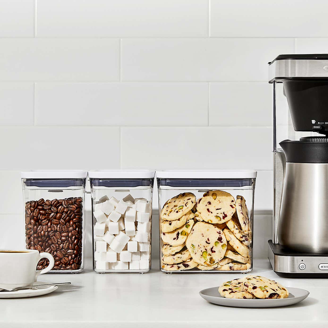 Set of 3 OXO Softworks POP Containers