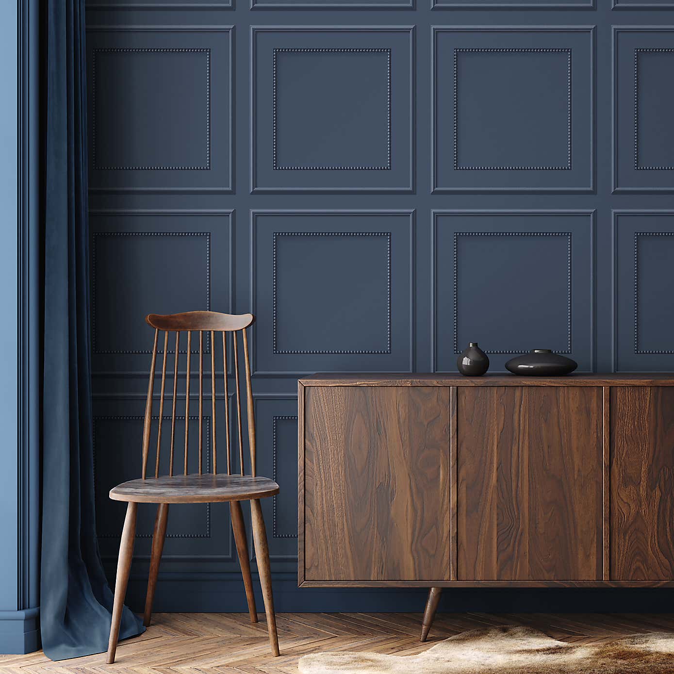 Beaded Panel Wallpaper